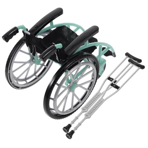 FUNOMOCYA Miniatur und Krücken Puppenhaus Zubehör Realistisches Modell für DIY Dekoration und Rollenspiel mit Detailgetreuer Lebensechter Optik in Chic Grün von FUNOMOCYA