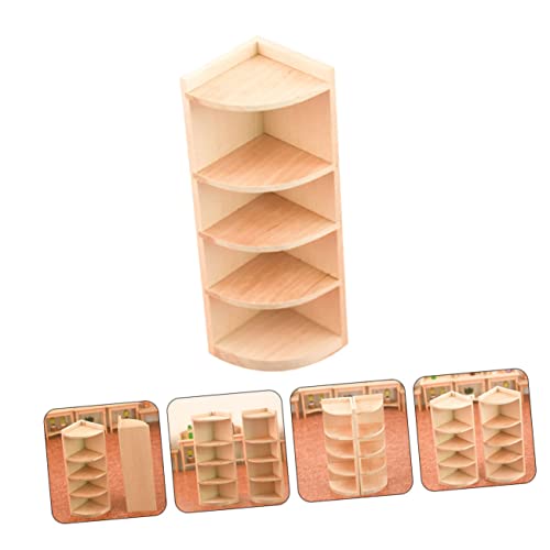 FUNOMOCYA Miniature Puppenhaus Möbel Bücherregal Eckschrank Modell Mehrstöckiges Aufbewahrungsmöbel Glatte Oberfläche Dekorativ für Spiel und Miniatur Hausgestaltung FUNOMOCYA Miniature Puppenhaus Möbel Bücherregal Eckschrank Modell Mehrstöckiges Aufbewahrungsmöbel Glatte Oberfläche Dekorativ für Spiel und Miniatur Hausgestaltung von FUNOMOCYA