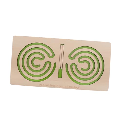 FUNOMOCYA Montessori Holzpuzzle Lernspielzeug Hand Auge koordination Gehirntraining Motorikspielzeug für Junge Mädchen zur Frühkindlichen Entwicklung und Beidseitigen Gehirnaktivierung von FUNOMOCYA