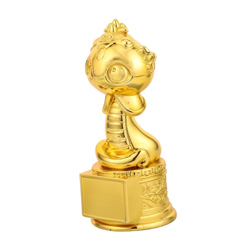 FUNOMOCYA Elegante Dekorative Schlangenstatue Für Den Schreibtisch Trophäe Chinesischer Neujahrspokal Der Jährlichen Veranstaltung Büropreis Anerkennung von FUNOMOCYA