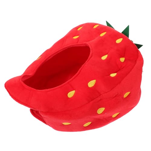FUNOMOCYA Niedriges Gewicht Stoff Erdbeer Kopfbedeckung Lustiges Cosplay Kostümaccessoire Für Bühnenauftritte Party Karneval FUNOMOCYA Niedriges Gewicht Stoff Erdbeer Kopfbedeckung Lustiges Cosplay Kostümaccessoire Für Bühnenauftritte Party Karneval von FUNOMOCYA