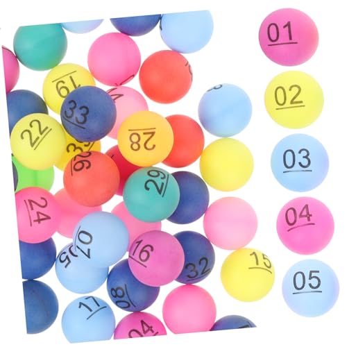 FUNOMOCYA Nummerierte Lotteriebälle aus Langlebigem Bunt Wiederverwendbar Elastisch für Tombola Partyspiele Gewinnziehungen und Event Unterhaltung von FUNOMOCYA