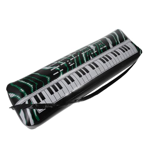 FUNOMOCYA PVC Aufblasbares Elektronisches Keyboard Langlebiges Musikinstrument Party Deko Kreative Aufblasbare Instrumenten Requisite für Musikfans Wiederverwendbar und Luftdicht für Musik von FUNOMOCYA