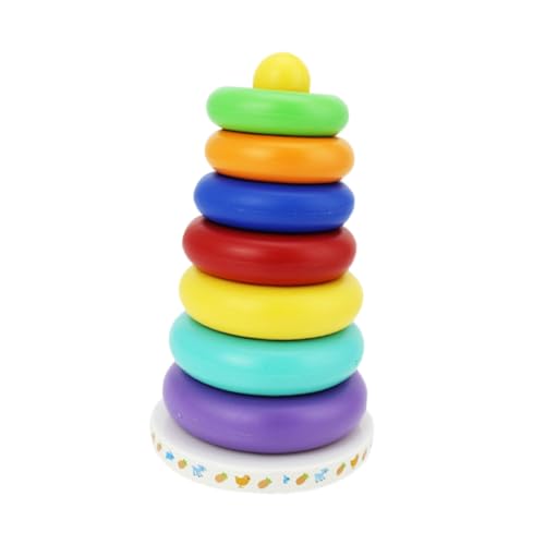 FUNOMOCYA Pädagogisches Stapelspielzeug aus Bruchsicherem mit Abgerundeten Ecken für Kleinkinder Langlebiges Lernspielzeug Sensorik und Motorik Games Toy von FUNOMOCYA