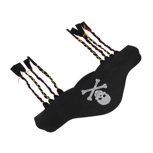 FUNOMOCYA Piratenhut mit Zöpfen Verstellbar aus Weichem EVA Material für Erwachsene Authentisches Piratenkostüm Zubehör für Halloween Mottoparty und Karneval Vielseitige Party Kopfbedeckung von FUNOMOCYA