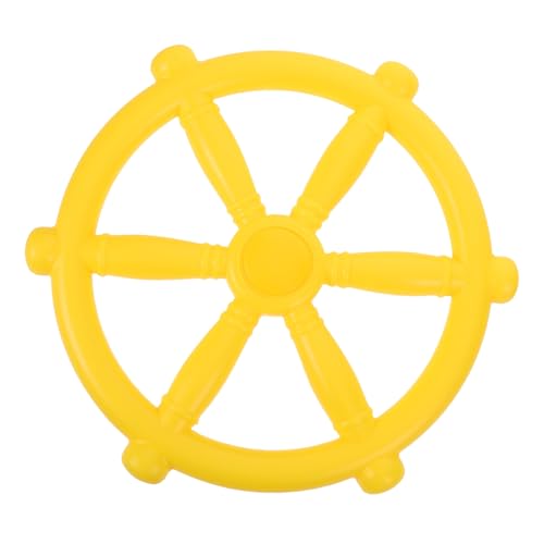 FUNOMOCYA Piratenschiff Lenkrad Wetterfestes Kunststoff-Piratenschiff-Lenkrad für Spielhaus Robustes Outdoor-Spielplatz Zubehör Gelb Geeignet für Baumhaus und Schaukel FUNOMOCYA Piratenschiff Lenkrad Wetterfestes Kunststoff-Piratenschiff-Lenkrad für Spielhaus Robustes Outdoor-Spielplatz Zubehör Gelb Geeignet für Baumhaus und Schaukel von FUNOMOCYA