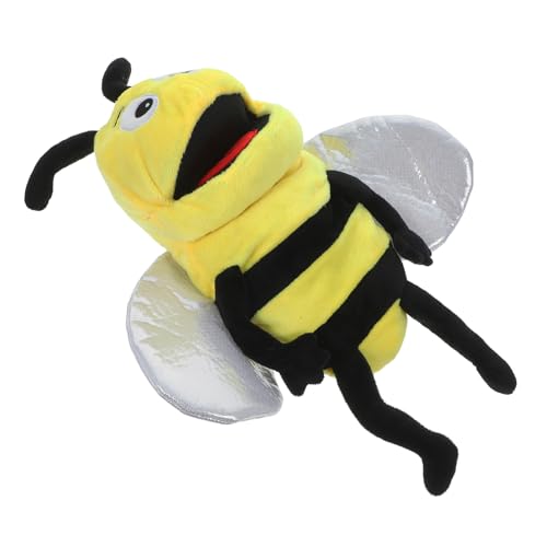 FUNOMOCYA Plüsch Bienen Handpuppe aus Weichem Hautfreundlichem Material Interaktives Kreativität und Sprachentwicklung Kindgerecht für Fantasievolles Geschichtenerzählen von FUNOMOCYA