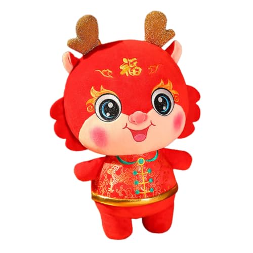 FUNOMOCYA Plüsch Drache Kuscheltier Weiches Gefülltes Stofftier mit PP Baumwolle Chinesisches Neujahrs Maskottchen Dekoratives Drachen für Zuhause Büro Auto und FUNOMOCYA Plüsch Drache Kuscheltier Weiches Gefülltes Stofftier mit PP Baumwolle Chinesisches Neujahrs Maskottchen Dekoratives Drachen für Zuhause Büro Auto und von FUNOMOCYA