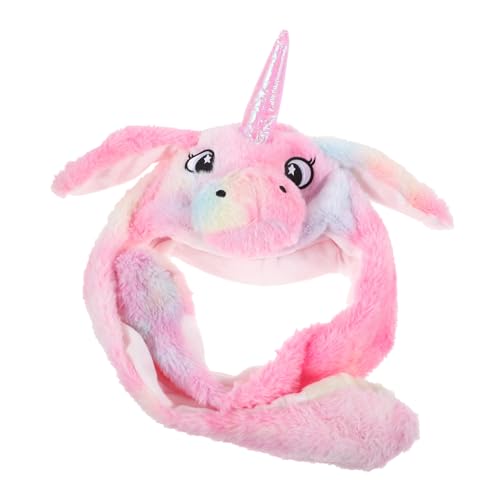 FUNOMOCYA Plüsch Einhorn Mütze mit Beweglichen Ohren Weiche Tierkostüm Kappe für Frauen Mädchen Lustige Cosplay Party Accessoire für Halloween Karneval FUNOMOCYA Plüsch Einhorn Mütze mit Beweglichen Ohren Weiche Tierkostüm Kappe für Frauen Mädchen Lustige Cosplay Party Accessoire für Halloween Karneval von FUNOMOCYA