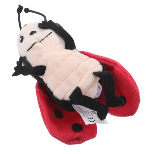 FUNOMOCYA Plüsch Fingerpuppe Marienkäfer Weiches Tierfiguren Sanft Kreatives Rollenspiel Frühpädagogik für Jungen Mädchen von FUNOMOCYA