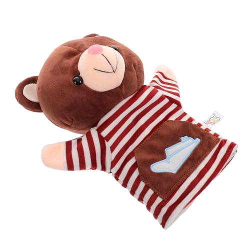 FUNOMOCYA Plüsch Handpuppe Bär Gestreift Kuschelig Handspielpuppe Für Interaktives Rollenspiel Früherziehung Familienaktivitäten Bühnenrequisit FUNOMOCYA Plüsch Handpuppe Bär Gestreift Kuschelig Handspielpuppe Für Interaktives Rollenspiel Früherziehung Familienaktivitäten Bühnenrequisit von FUNOMOCYA