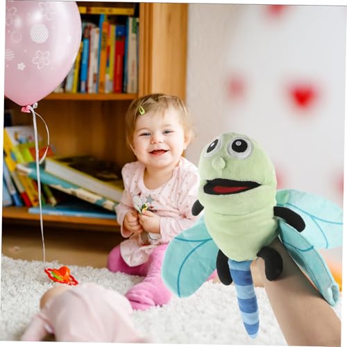 FUNOMOCYA Plüsch Libellen Handpuppe Kuscheliges Handspielzeug für Interaktive Storytelling Puppe für Junge Mädchen und Kleinkinder von FUNOMOCYA