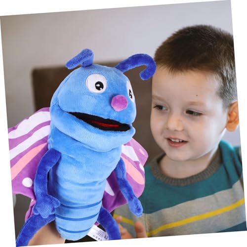 FUNOMOCYA Plüsch Schmetterling Handpuppe Kuschelig Waschbar Cartoon Tierhandspielzeug für Interaktives Erzählspielzeug aus Pp Baumwolle Kindgerecht und Komfortabel FUNOMOCYA Plüsch Schmetterling Handpuppe Kuschelig Waschbar Cartoon Tierhandspielzeug für Interaktives Erzählspielzeug aus Pp Baumwolle Kindgerecht und Komfortabel von FUNOMOCYA