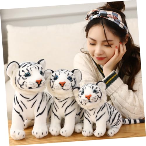FUNOMOCYA Plüsch Tiger Kuscheltier Weiß Weiches Stofftier Geburtstag Geschenk Realistisches Plüschspielzeug Niedliche Tierpuppe FUNOMOCYA Plüsch Tiger Kuscheltier Weiß Weiches Stofftier Geburtstag Geschenk Realistisches Plüschspielzeug Niedliche Tierpuppe von FUNOMOCYA