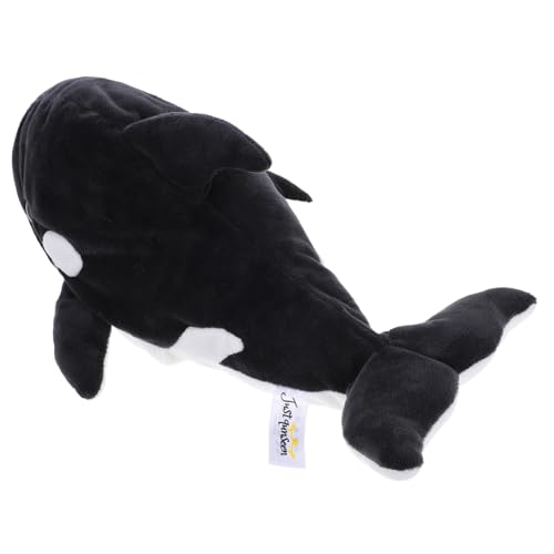 FUNOMOCYA Plüsch Wal Handpuppe Kuscheltier Handspielzeug Weiches Stofftier für Interaktive Tierpuppe zum Geschichten Erzählen und Rollenspiel von FUNOMOCYA