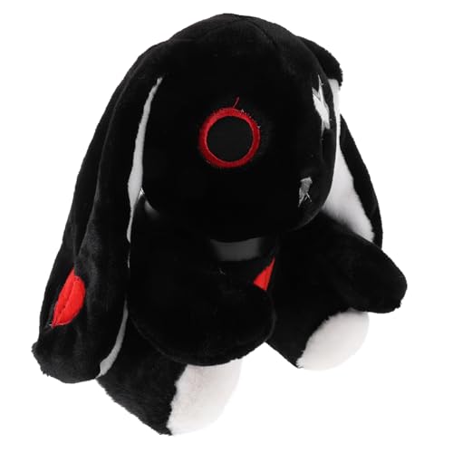 FUNOMOCYA Plüschhase Halloween Kuscheltier mit Großen Ohren aus Weichem Baumwollstoff Lustiges und Gruseliges Kaninchen für Sofa Schlafzimmer Geschenkidee und Dekoration von FUNOMOCYA