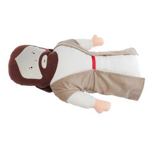 FUNOMOCYA Plüschkissen Jesus Weiches Kuscheltier Cartoon Jesus Figur Plüschpuppe Vollkörper Kissen Für Wohnzimmer Schlafzimmer Geschenkidee von FUNOMOCYA