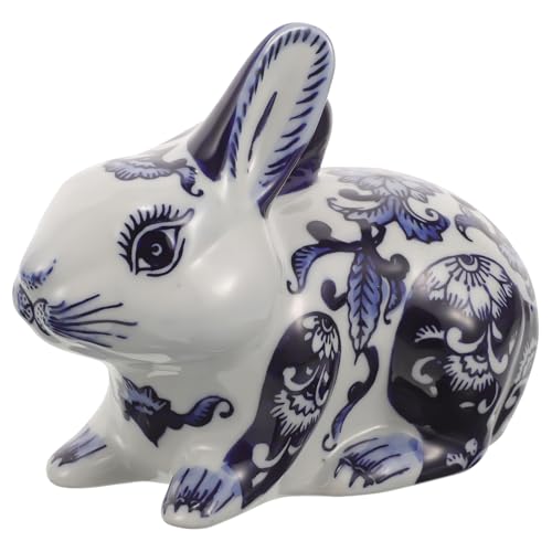 FUNOMOCYA Porzellan Hase Statue Keramische Bunny Dekofigur im Chinesischen Stil für Tischdekoration Kreative Wohnaccessoires Kaninchen Figur für Garten und Zuhause FUNOMOCYA Porzellan Hase Statue Keramische Bunny Dekofigur im Chinesischen Stil für Tischdekoration Kreative Wohnaccessoires Kaninchen Figur für Garten und Zuhause von FUNOMOCYA