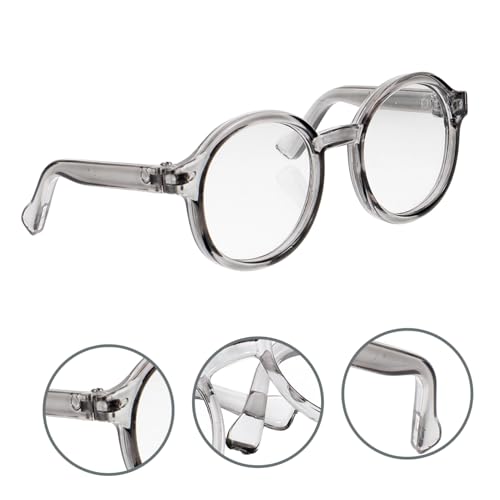 FUNOMOCYA Praktische Puppenbrille Transparentes Graues Gestell Modische Dekorative Brille für Puppen Dress up DIY Bastelprojekte Langlebiges Leichtes Puppenzubehör FUNOMOCYA Praktische Puppenbrille Transparentes Graues Gestell Modische Dekorative Brille für Puppen Dress up DIY Bastelprojekte Langlebiges Leichtes Puppenzubehör von FUNOMOCYA