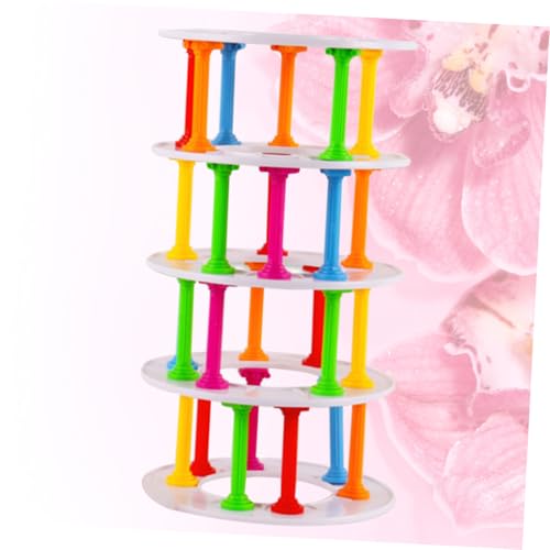 FUNOMOCYA Praktisches Bunte Kunststoff balanceblöcke Stabiles Motorikspielzeug für Sicher und Langlebig Fördert Eltern Junge Mädchen interaktion für Zuhause und Familie von FUNOMOCYA