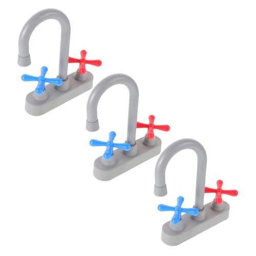 FUNOMOCYA Pretend Play Kitchen Faucet Realistischer Ersatz Wasserhahn für Kinderküche Kindersicheres Kunststoff Zubehör für Spielküche Fördert Soziale Kompetenz und Lebensnahe Rollenspiele von FUNOMOCYA