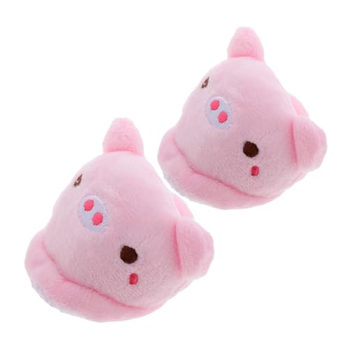 FUNOMOCYA Puppen Hausschuhe Plüsch Schwein Design Weiche Cartoon Tier Hausschuhe für Puppen Winter Zubehör Niedliche Tierpantoffeln von FUNOMOCYA