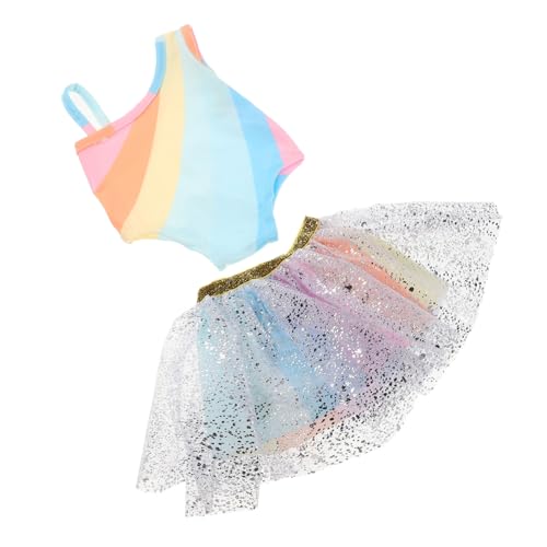 FUNOMOCYA Puppen Tüllrock mit Pailletten Mehrlagig Glitzernder Regenbogen Tutu Rock für Puppen Modisch Vielseitig für Tanz Geburtstagsfeiern und Fantasievolles FUNOMOCYA Puppen Tüllrock mit Pailletten Mehrlagig Glitzernder Regenbogen Tutu Rock für Puppen Modisch Vielseitig für Tanz Geburtstagsfeiern und Fantasievolles von FUNOMOCYA