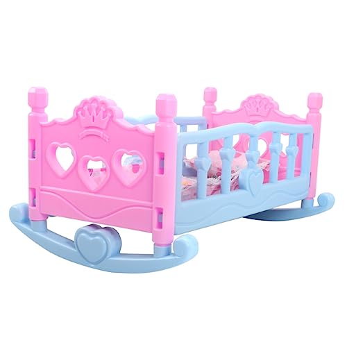 FUNOMOCYA Puppenbett Prinzessin Kinderbett aus Langlebigem Material für Puppenhaus Zubehör Kompatibel mit Miniaturdekor für Mädchen zum Geburtstag und Weihnachten FUNOMOCYA Puppenbett Prinzessin Kinderbett aus Langlebigem Material für Puppenhaus Zubehör Kompatibel mit Miniaturdekor für Mädchen zum Geburtstag und Weihnachten von FUNOMOCYA