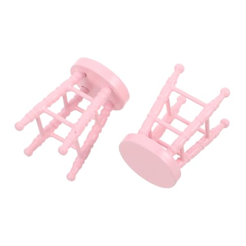 FUNOMOCYA Puppenhaus Möbel Runde Design Hohe Beine Stuhl für Micro Szenen Robust Natürliche Holzoptik Kompakte Sammler Dekoration FUNOMOCYA Puppenhaus Möbel Runde Design Hohe Beine Stuhl für Micro Szenen Robust Natürliche Holzoptik Kompakte Sammler Dekoration von FUNOMOCYA