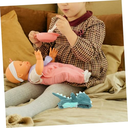 FUNOMOCYA Puppenkleidung Dinosaurier Jumpsuit aus Weichem Baumwollstoff Niedliches Ersatzkleidungsstück für Kleine Puppen Leichter Modischer Dino Anzug für Puppenliebhaber von FUNOMOCYA