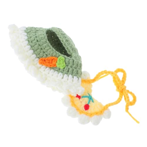 FUNOMOCYA Puppenkostüm Spitze Zahndämon Woven Kopfband Halstuch Kreatives Verkleidungsset Für Stofftiere Vielseitig Für Fotos Cosplay Und Party Kompatibel Mit Labubu von FUNOMOCYA