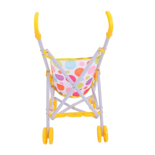 FUNOMOCYA Puppenwagen aus Polyester Abs Kompakter Leichter Puppenbuggy für Kleinkinder Jahre Realistisches Puppenhaus Zubehör für Fantasievolles Rollenspiel und Eltern Junge Mädchen von FUNOMOCYA