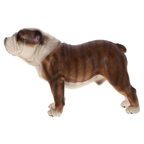 FUNOMOCYA Realistische Französische Bulldogge Figur aus Kunststoff Detailgetreues Hundemodell als Dekoratives für Geschenk für Hundeliebhaber und Wohnraumgestaltung von FUNOMOCYA