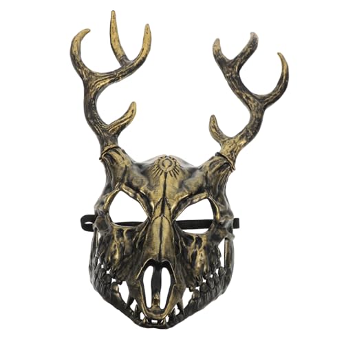 FUNOMOCYA Realistische Halloween Hirschgeweih Maske für Erwachsene Abnehmbare Hörner Vielseitig für Maskenbälle Theater und Kostümpartys Auffälliges Design Praktische Aufbewahrung von FUNOMOCYA