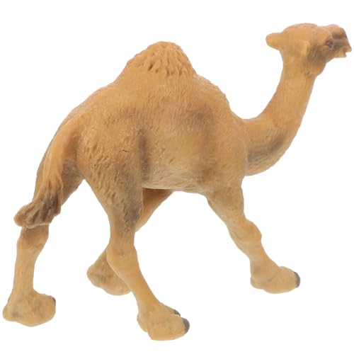 FUNOMOCYA Realistische Kamelfigur aus Robustem Kunststoff Glatte Oberfläche Vielseitig für Schreibtisch Wohnraumdekoration Fördert Tiererkennung und Kreativität von FUNOMOCYA