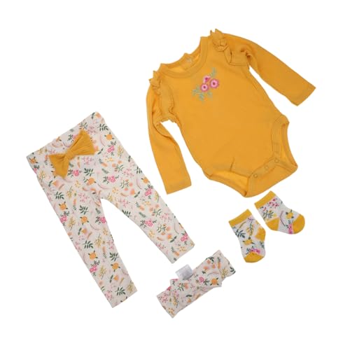 FUNOMOCYA Realistische Reborn Puppenkleidung Aus Weichem Baumwollstoff Mit Langarm Schleifen-Design Kopfband Und Socken Weiche Outfits Für Sammler von FUNOMOCYA