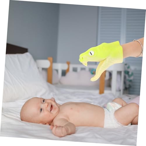 FUNOMOCYA Realistische Schlange Fingerpuppe Storytime Cartoon Handpuppe für Interaktives Erzählen und Fantasieentwicklung Weiches Material Leicht zu Handhaben für Eltern Junge Mädchen von FUNOMOCYA