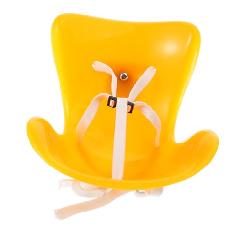 FUNOMOCYA Realistischer Puppen Kindersitz Gelb Robustes Material Langlebig Miniatur Autositz für Puppen Dekorativ und Sicher Geeignet Partygeschenk für Mädchen von FUNOMOCYA