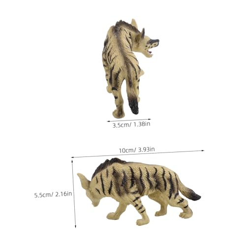 FUNOMOCYA Realistisches Hyänen Modellspielzeug für Pädagogisches Wildtier Kleine Wildtiersimulation Sicheres Lernspielzeug für Jungen und Mädchen Interaktives Tiermodell zur Kognitiven und von FUNOMOCYA