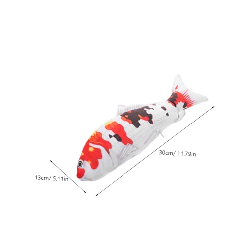 FUNOMOCYA Realistisches Koi Fisch Plüschtier Weiches Kawaii Kuschelkissen Cartoon Pillow Niedliches Stofftier Geschenk Kuscheliges Dekokissen Kinderzimmer von FUNOMOCYA