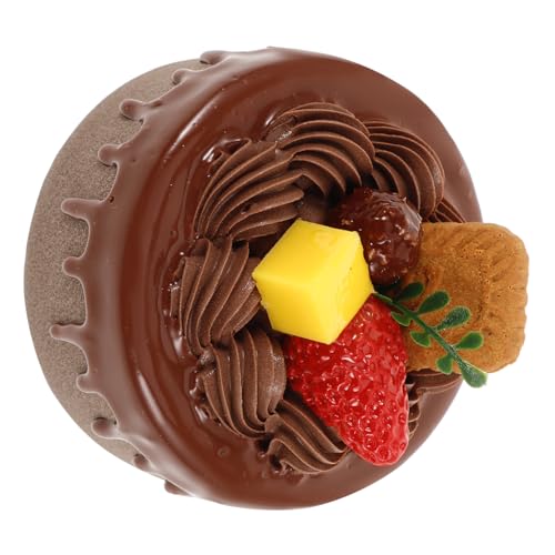 FUNOMOCYA Realistisches Künstliches Kuchenmodell Handliches Dessertmodell mit Glatter Oberfläche Dekoratives Fotorequisit und Schaufenster Dekoration Kleines Party Dessert Ornament von FUNOMOCYA