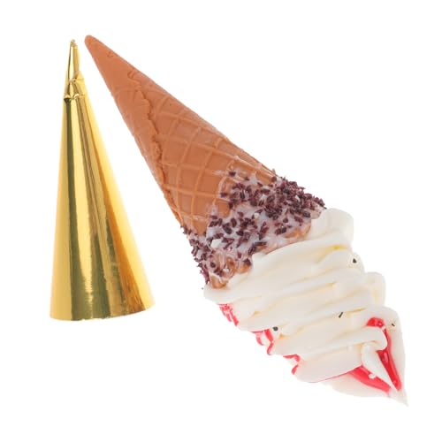FUNOMOCYA Realistisches Simulations Eiscreme eistütenmodell Kreatives Dekorationsobjekt für Schaufenster Langlebige Foto Requisite Künstliches Dessert für Laden Fotodekoration FUNOMOCYA Realistisches Simulations Eiscreme eistütenmodell Kreatives Dekorationsobjekt für Schaufenster Langlebige Foto Requisite Künstliches Dessert für Laden Fotodekoration von FUNOMOCYA