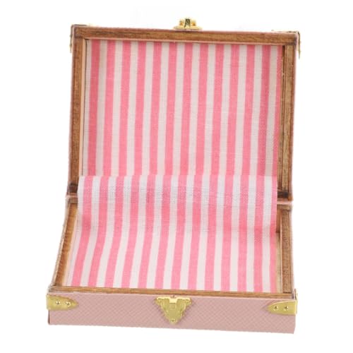 FUNOMOCYA Retro Aufbewahrungskoffer für Sammler Vintage Mini Luggage für Modell Enthusiasten und Reise Deko von FUNOMOCYA