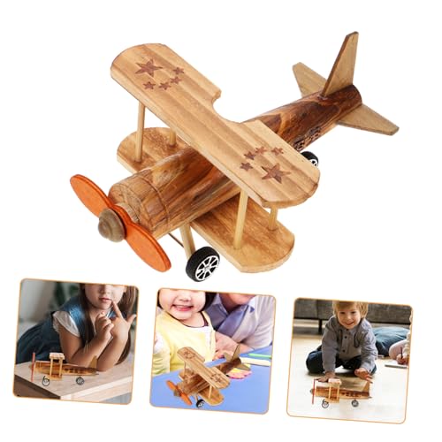 FUNOMOCYA Retro Holz Flugzeug Modell Vintage Deko Retro Airplane Model Schreibtisch Dekoration Vintage Stil für Büro Wohnzimmer Holzhandwerk Desktop Ornament FUNOMOCYA Retro Holz Flugzeug Modell Vintage Deko Retro Airplane Model Schreibtisch Dekoration Vintage Stil für Büro Wohnzimmer Holzhandwerk Desktop Ornament von FUNOMOCYA