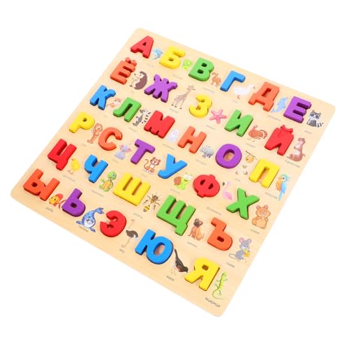 FUNOMOCYA Russisches Alphabet Holzpuzzle Lernspielzeug Pädagogisches Steckpuzzle Hand Auge Koordination und Logischem Teiliges für Kleinkinder FUNOMOCYA Russisches Alphabet Holzpuzzle Lernspielzeug Pädagogisches Steckpuzzle Hand Auge Koordination und Logischem Teiliges für Kleinkinder von FUNOMOCYA