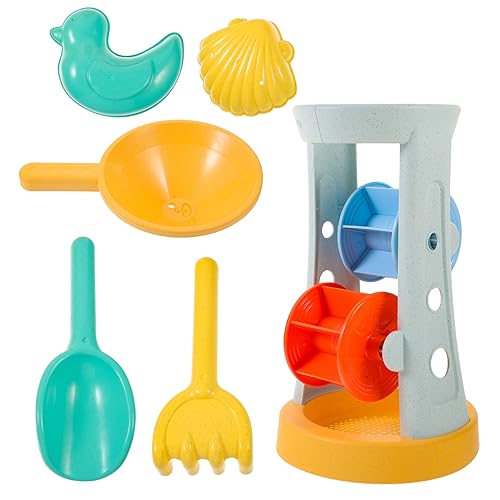 FUNOMOCYA Sandspielzeug Strandspielzeug aus Nachhaltigem Weizenstroh Sandformen und Eimer zum Buddeln und Am Strand Outdoor für Jungen und Mädchen von FUNOMOCYA