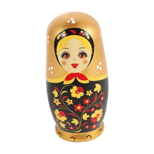 FUNOMOCYA Schichtige Russische Nesting Puppen aus Sicherem Holz Handbemalt Langlebig und Geburtstagsgeschenk für Junge Mädchen Dekoratives mit Traditionellem Charme von FUNOMOCYA