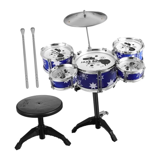 FUNOMOCYA Schlagzeug Set mit Trommeln und Hocker Kindgerechtes Jazz Drum Set für Anfänger Pädagogisches Musikinstrument für Jahre Spielerisches Lernen und Musikspaß FUNOMOCYA Schlagzeug Set mit Trommeln und Hocker Kindgerechtes Jazz Drum Set für Anfänger Pädagogisches Musikinstrument für Jahre Spielerisches Lernen und Musikspaß von FUNOMOCYA