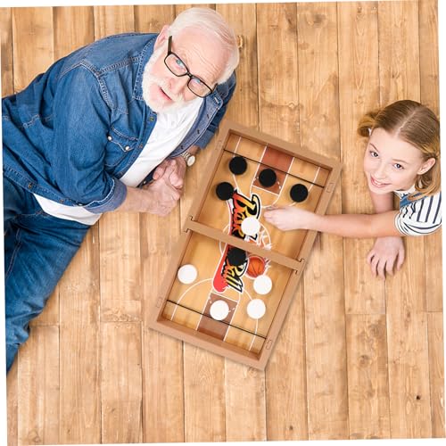 FUNOMOCYA Schnelles Sling Puck Spielset Tischspiel für Party und Freizeit Interaktives Familienspielzeug mit Elastischem Abschuss Geeignet für Eltern und Partyzubehör für Zuhause von FUNOMOCYA