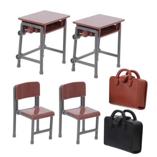 FUNOMOCYA Schreibtisch Schultaschenmodell Mini Schreibtischstuhlmodell Miniatur Klassenzimmermöbel Mini Klassenzimmerspielzeug Mini Schulzubehör Mini Spielzeugschreibtisch Und Stuhl Mini FUNOMOCYA Schreibtisch Schultaschenmodell Mini Schreibtischstuhlmodell Miniatur Klassenzimmermöbel Mini Klassenzimmerspielzeug Mini Schulzubehör Mini Spielzeugschreibtisch Und Stuhl Mini von FUNOMOCYA